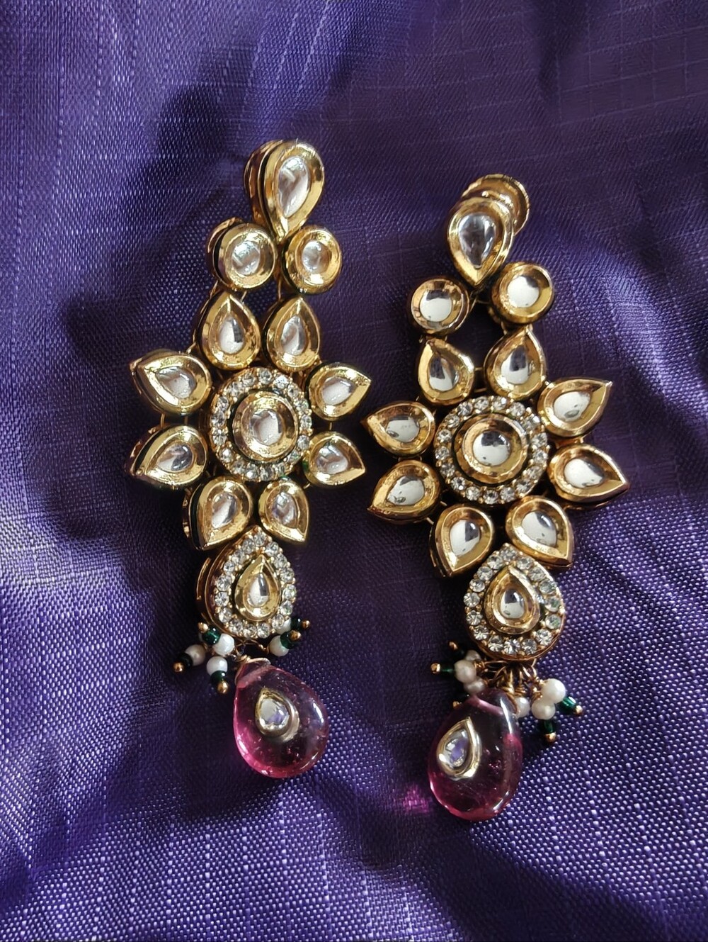Kundan earrings Indian